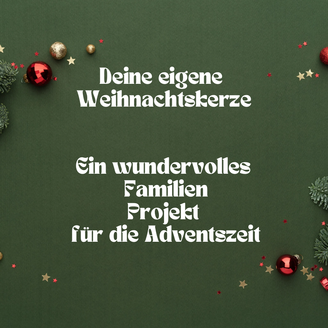 DIY SET Weihnachtskerze